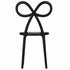 Chivari Black Resin Bow Chair with Round Seat CBORB-ZG