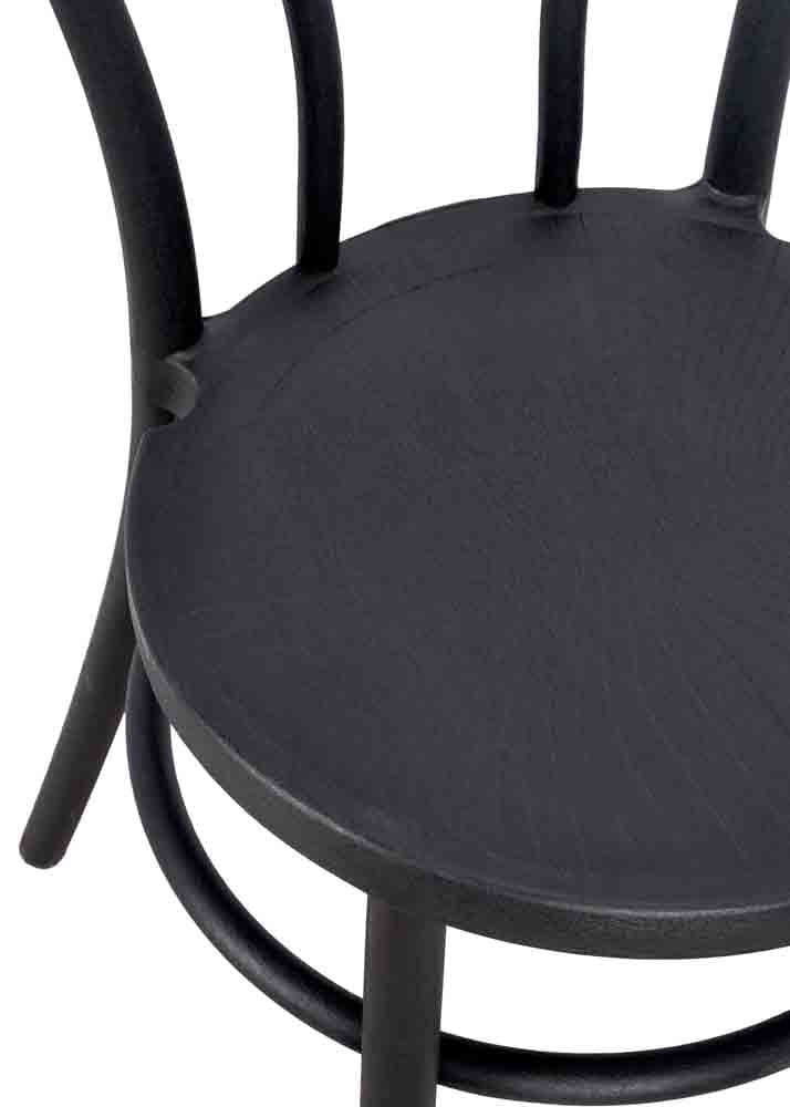 Chivari Black Licorice Resin Bentwood Festive Chair CBFRB-ZG-T