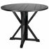 36" (3 Foot) Black Round Farm Cocktail Table Some Assembly Required