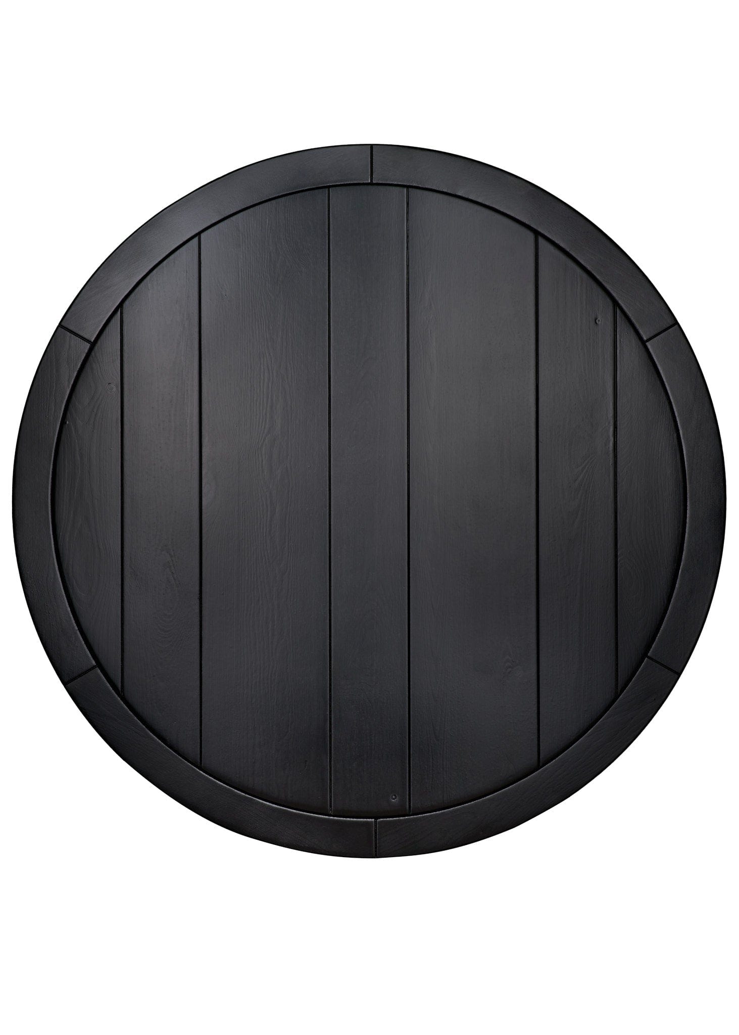 Chivari 36" (3 Foot) Black Round Farm Cocktail Table Some Assembly Required TFARMCKTL36-BL-AX-T