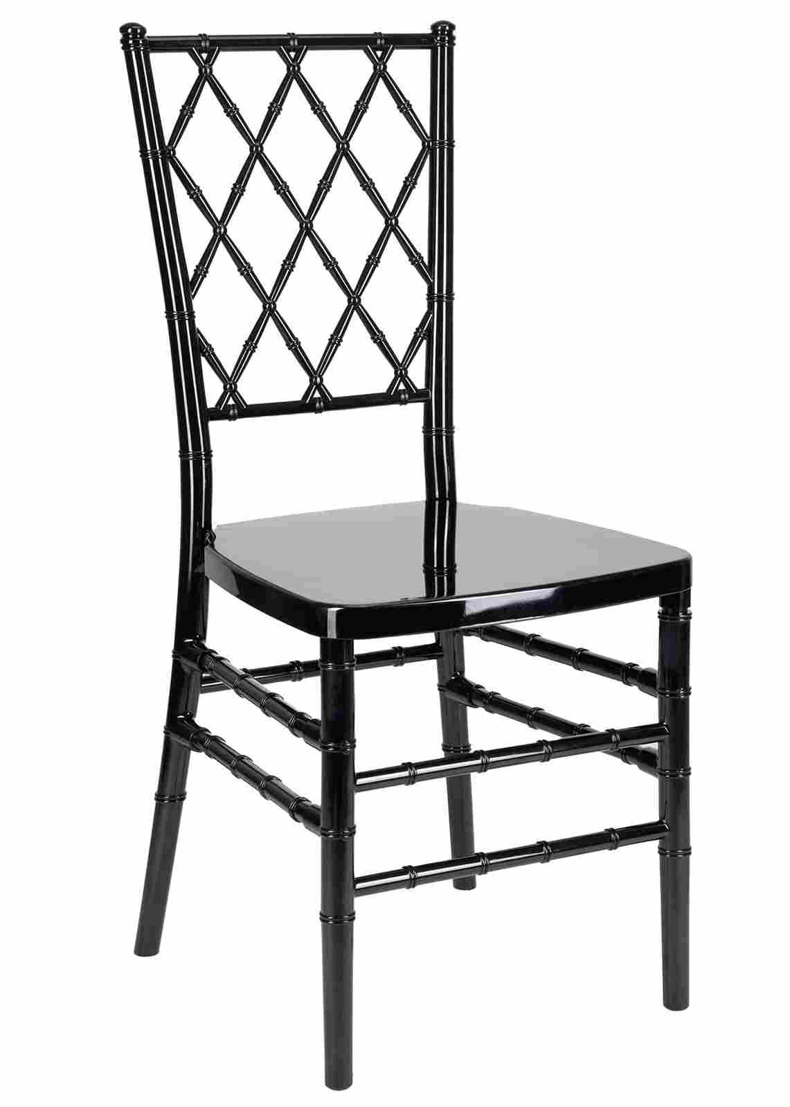 Chivari Black Diamond Back Chair - 4 Pack - Some Assembly Required CDRB-U-ZG-T-4