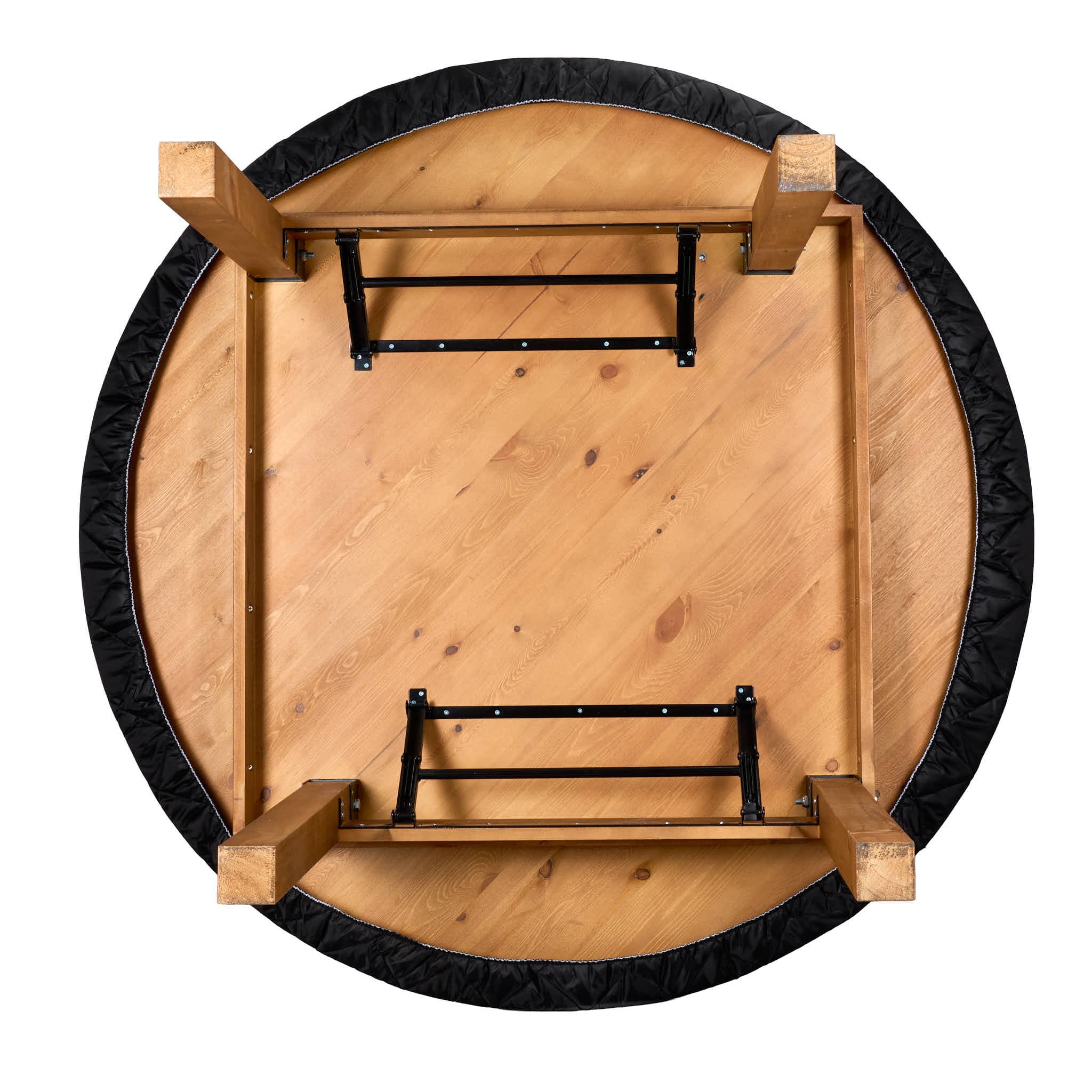 Chivari Black 60" (5 Foot) Round Farm Table Protective Cover P-CVR-FRM-60RD-AX-T