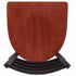 Chivari Ladder Back Restaurant Chair with Black Frame and Cherry Wood Seat CLMBWCW-ZF-KT