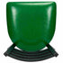 Chivari Ladder Back Restaurant Chair with Black Metal Frame and Green Vinyl Seat CLMBVGR-ZF-KT