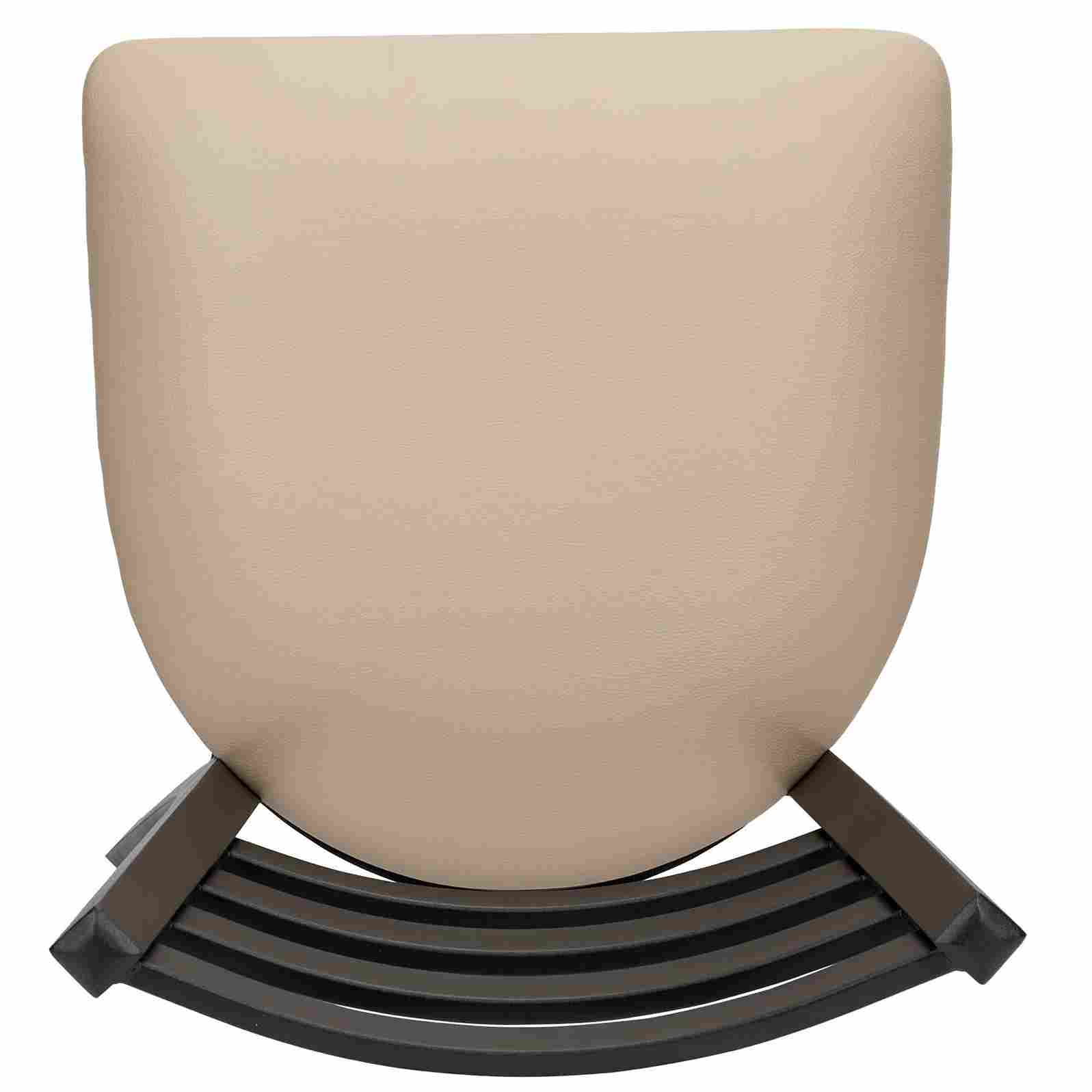 Chivari Ladder Back Restaurant Chair with Black Metal Frame and Light Gray Vinyl Seat CLMBVLGY-ZF-KT