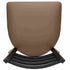 Chivari Ladder Back Restaurant Chair with Black Metal Frame and Taupe Vinyl Seat CLMBVTP-ZF-KT