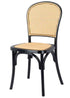 Chivari Black Bent Cane Resin Chair CBCBN-ZG-T