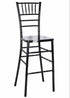 Chivari Black Resin Steel Skeleton™ Chiavari Barstool BCRB-ST-AX-T