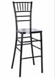 Chivari Black Resin Steel Skeleton™ Chiavari Barstool BCRB-ST-AX-T