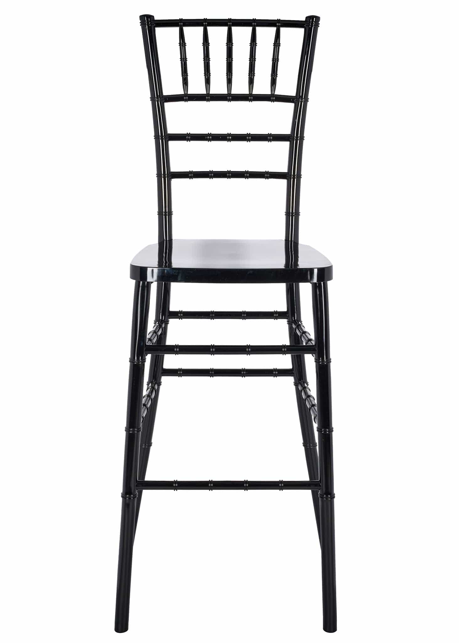 Chivari Black Resin Steel Skeleton™ Chiavari Barstool BCRB-ST-AX-T