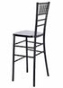 Chivari Black Resin Steel Skeleton™ Chiavari Barstool - 2 Pack - Some Assembly Required BCRB-KD-ST-AX-2