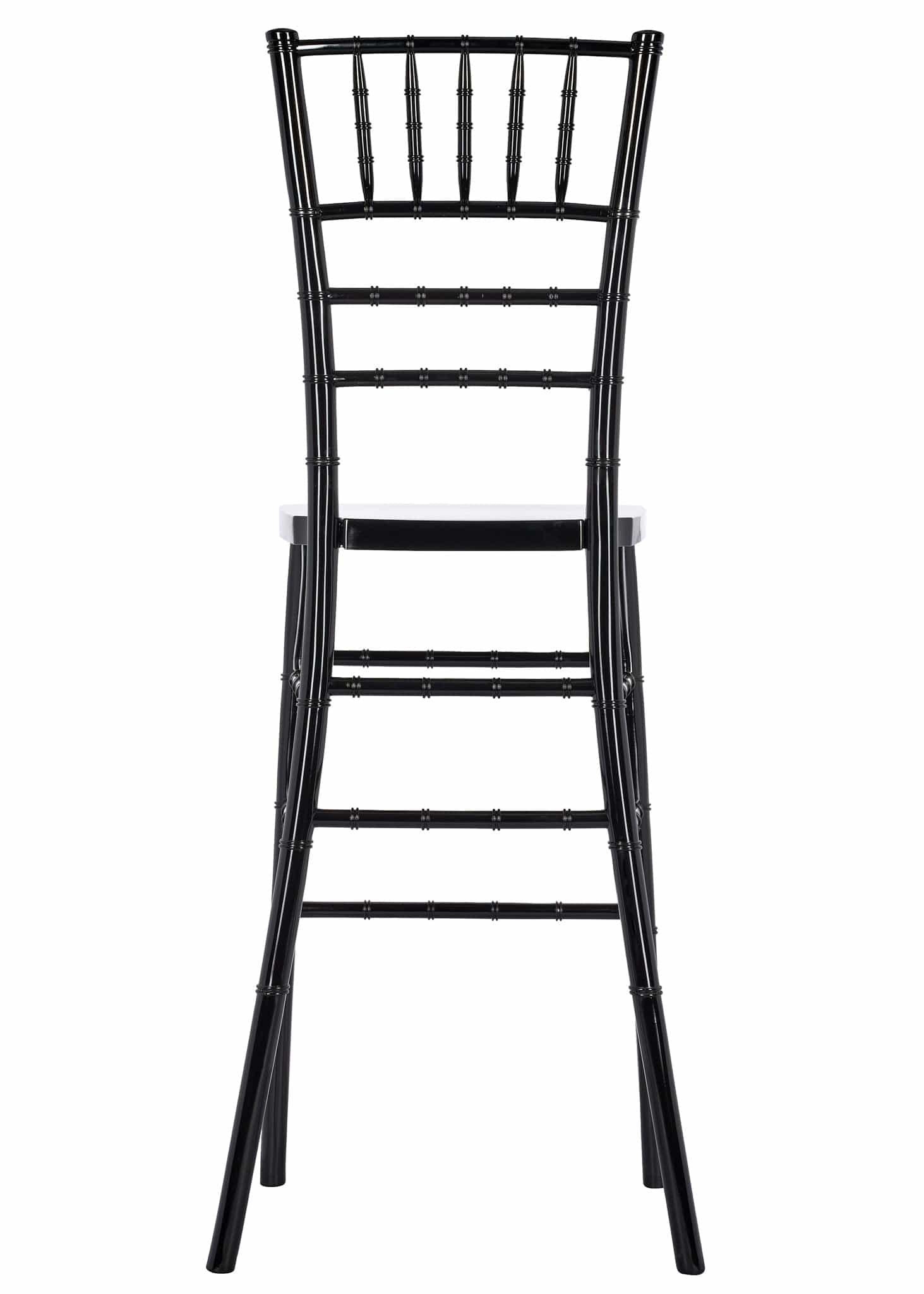 Chivari Black Resin Steel Skeleton™ Chiavari Barstool BCRB-ST-AX-T