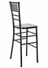Chivari Black Resin Steel Skeleton™ Chiavari Barstool BCRB-ST-AX-T