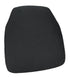 Chivari Black 1.75" Thick Fabric Panel Back Chiavari Chair Cushion and SlipNot™ Technology CUSHPANFAB-BLK-A