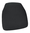 Chivari Black 1.75" Thick Fabric Panel Back Chiavari Chair Cushion and SlipNot™ Technology CUSHPANFAB-BLK-A