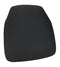 Black 1.75" Thick Fabric Panel Back Chiavari Chair Cushion and SlipNot™ Technology