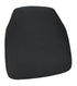 Black 1.75" Thick Fabric Panel Back Chiavari Chair Cushion and SlipNot™ Technology