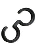 Chivari 80 Pack Black Small Poly Folding Clip to connect Poly Chairs PARTS-FOLD-POLY-CLIP-BL80S