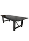 Chivari 96" x 40" (8 Foot) Black Rectangle Straight Leg Wood Farm Table TFARMRT9640-BLACK-S-LEG-AX-T