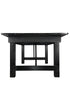 Chivari 96" x 40" (8 Foot) Black Rectangle Straight Leg Wood Farm Table TFARMRT9640-BLACK-S-LEG-AX-T