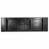 Chivari 96" x 40" (8 Foot) Black Rectangle Straight Leg Wood Farm Table TFARMRT9640-BLACK-S-LEG-AX-T