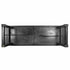 Chivari 96" x 40" (8 Foot) Black Rectangle Straight Leg Wood Farm Table TFARMRT9640-BLACK-S-LEG-AX-T