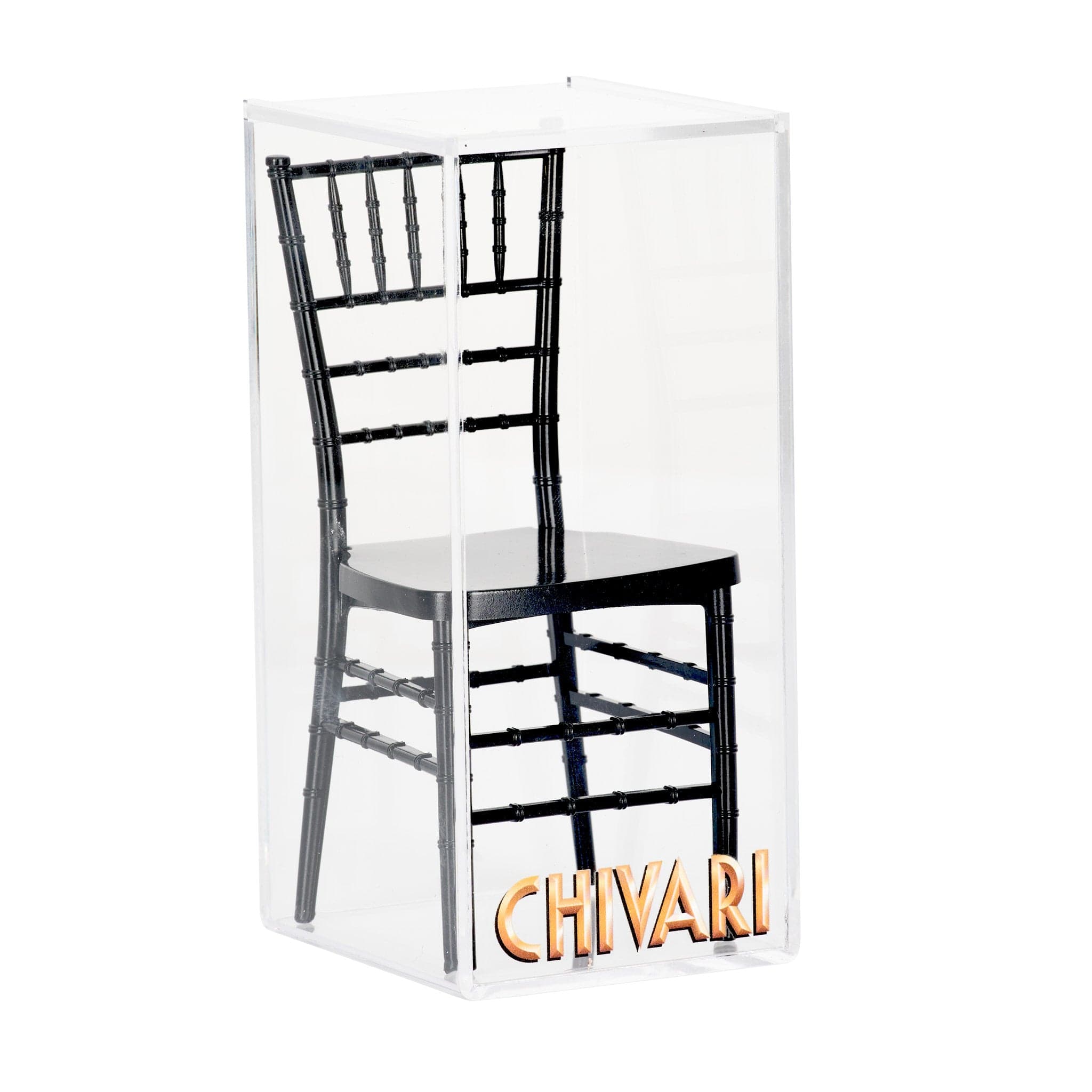 Chivari Black Mini Chiavari Chair 1:6 Scale Model CCRB-TY-AX
