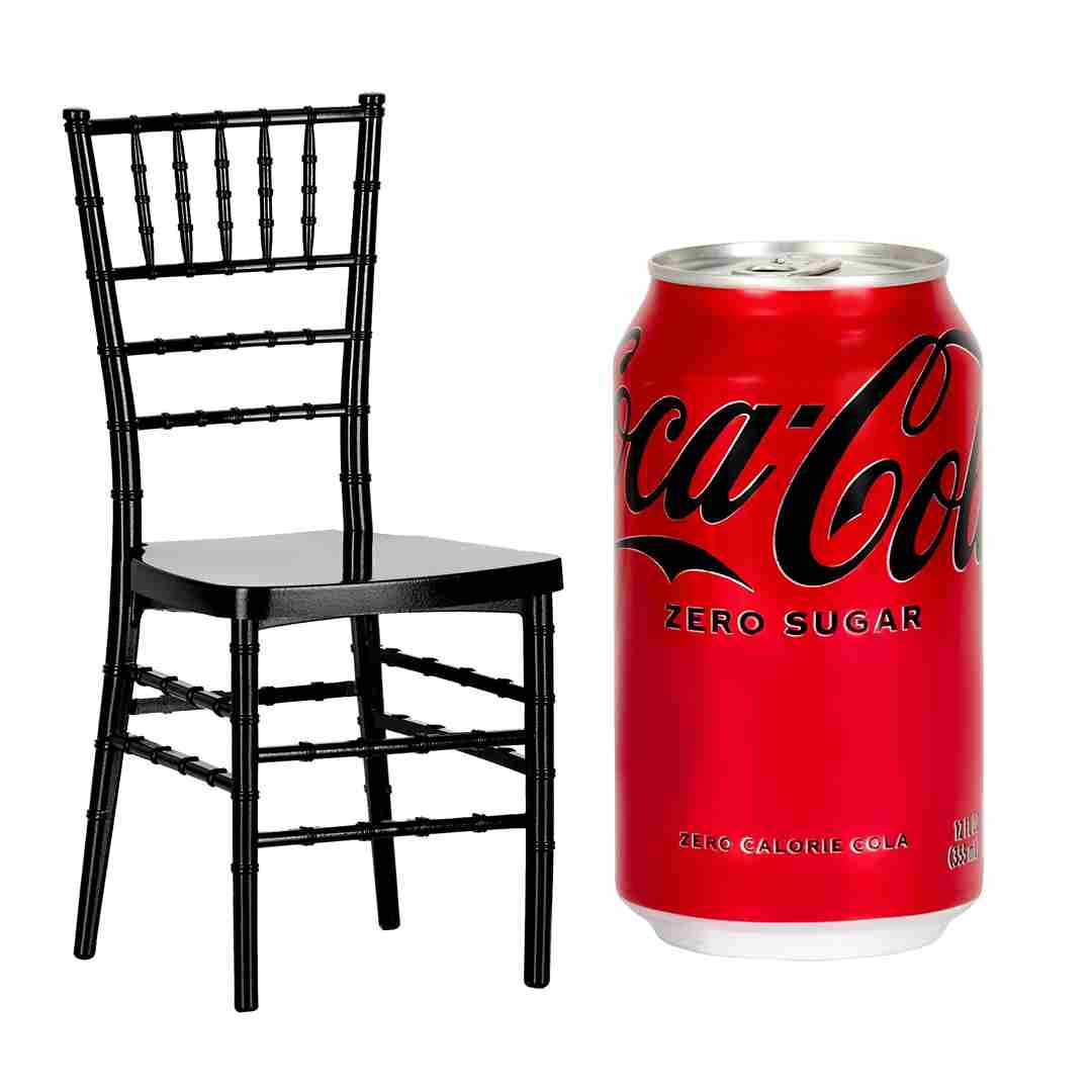 Chivari Black Mini Chiavari Chair 1:6 Scale Model CCRB-TY-AX