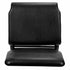Chivari Black Vinyl on Black Frame 20.5" Cut Away Back Church Chair CH20BBV-ZF-T