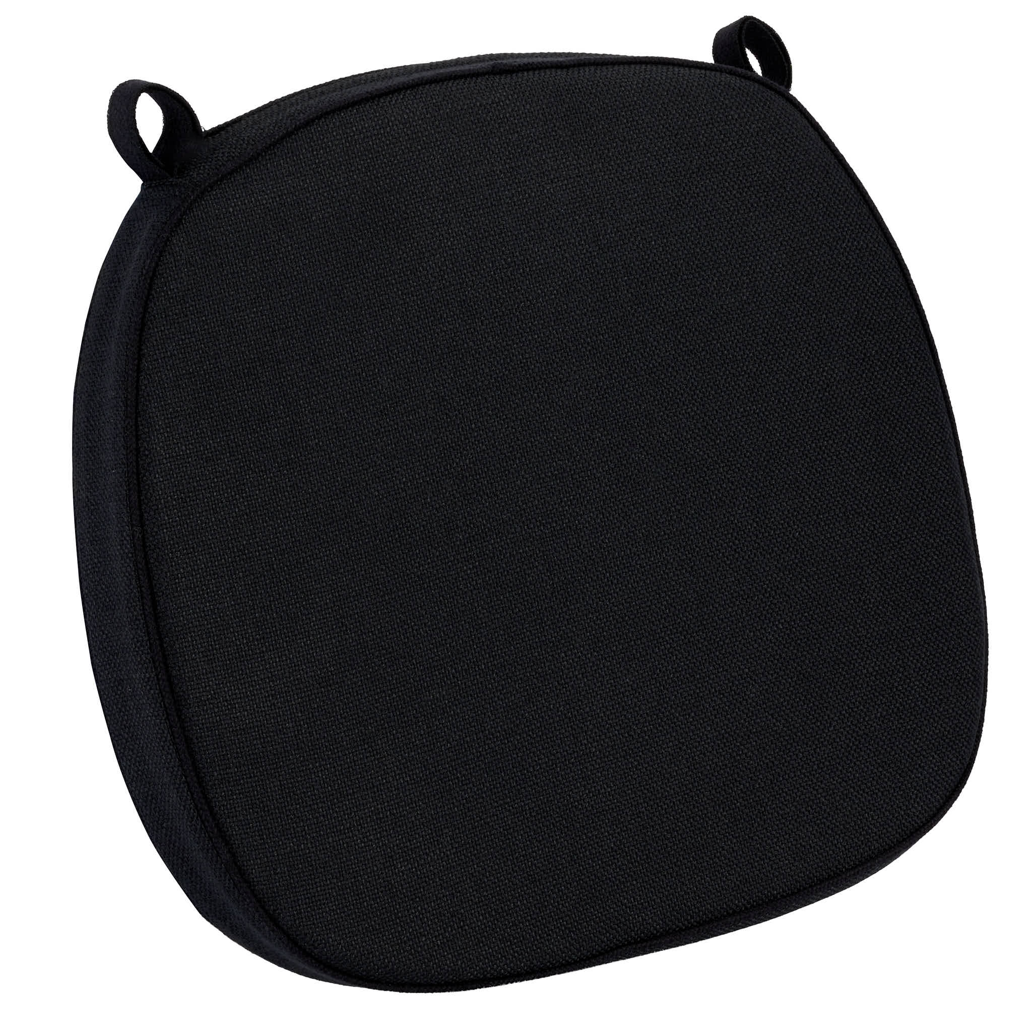 Chivari Black 2.0" Thick Willow Wood Velcro Strap Cushion CUSHWWSTRAPBLK-T