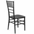 Chivari Black Woodgrain™ Resin Steel Skeleton Chiavari Chair CCRBB-STEEL-AX-T