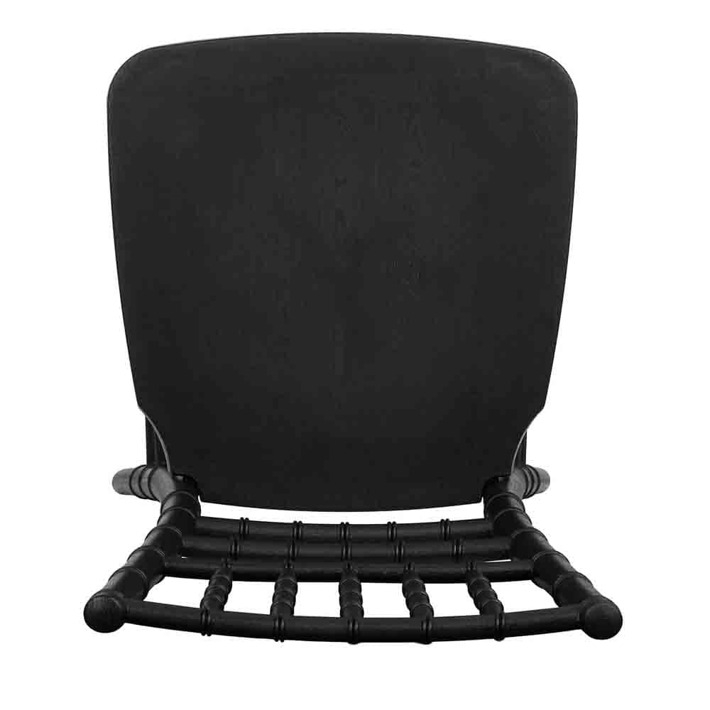 Chivari Black Woodgrain™ Resin Steel Skeleton Chiavari Chair CCRBB-STEEL-AX-T