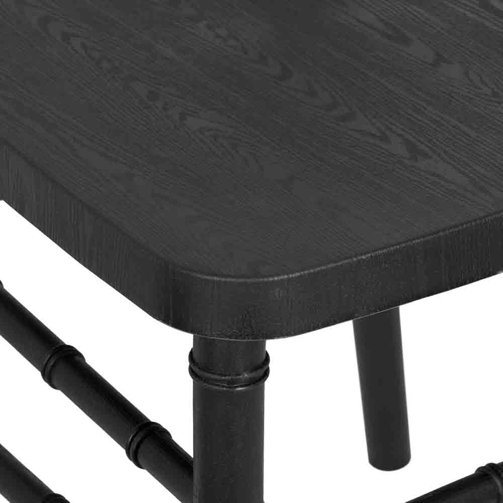 Chivari Black Woodgrain™ Resin Steel Skeleton Chiavari Chair CCRBB-STEEL-AX-T