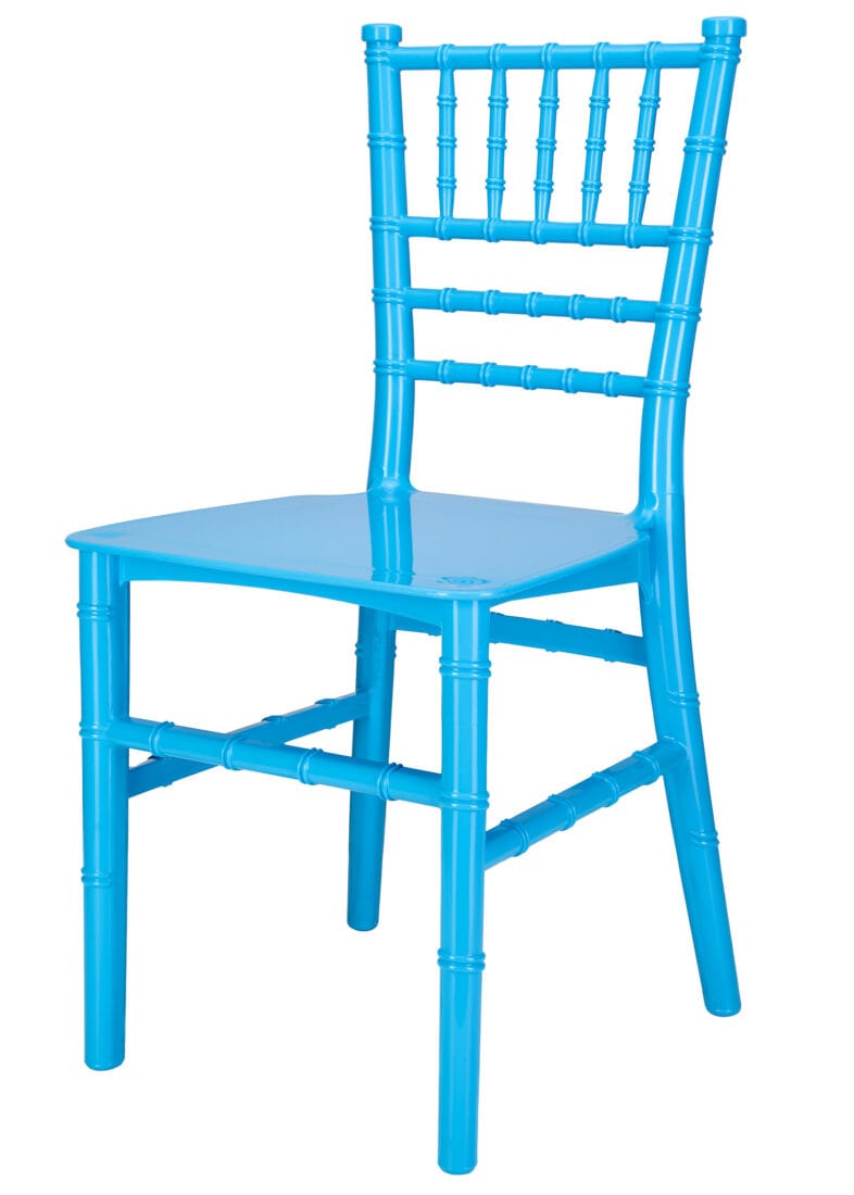 Chivari Kids Blue BasicResin™ Chiavari Chair CCPBLU-KID-SG-T