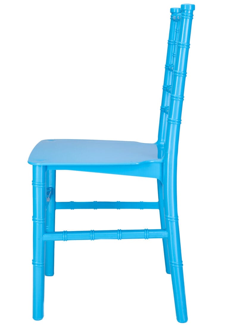 Chivari Kids Blue BasicResin™ Chiavari Chair CCPBLU-KID-SG-T
