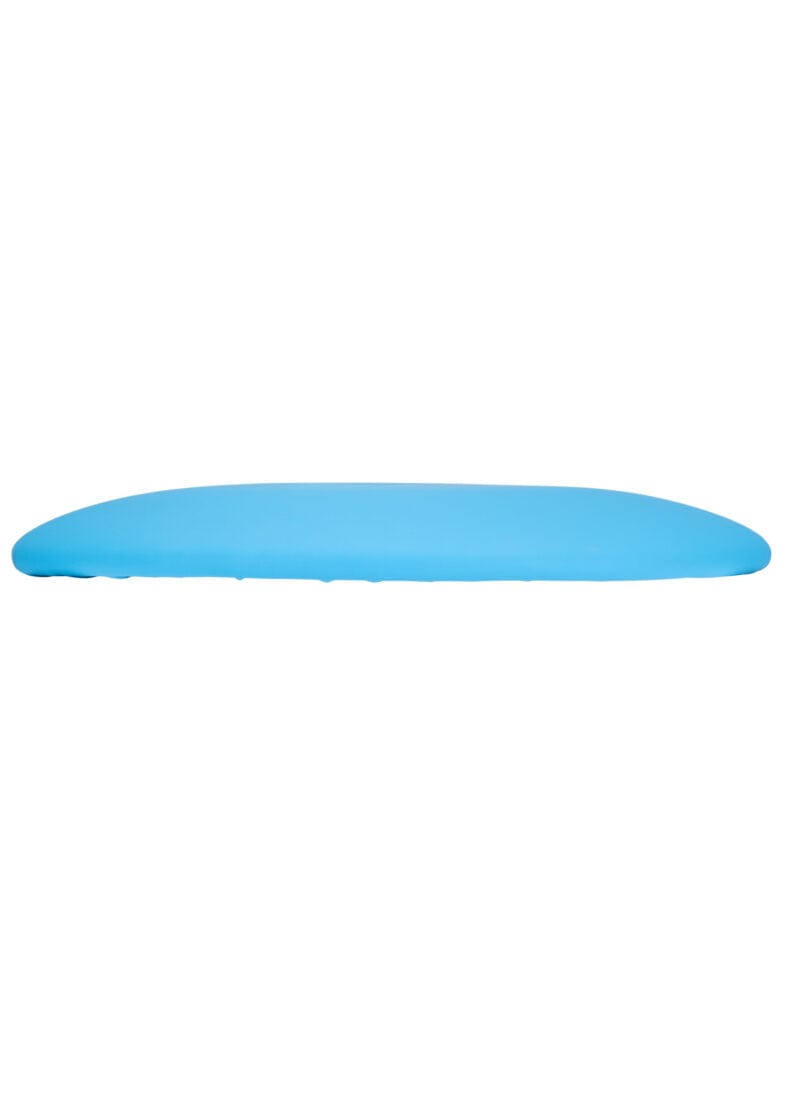 Chivari Sky Blue Round Vinyl Panel Back Cushion CUSH-PANVIN-RDBLU-ZG-T