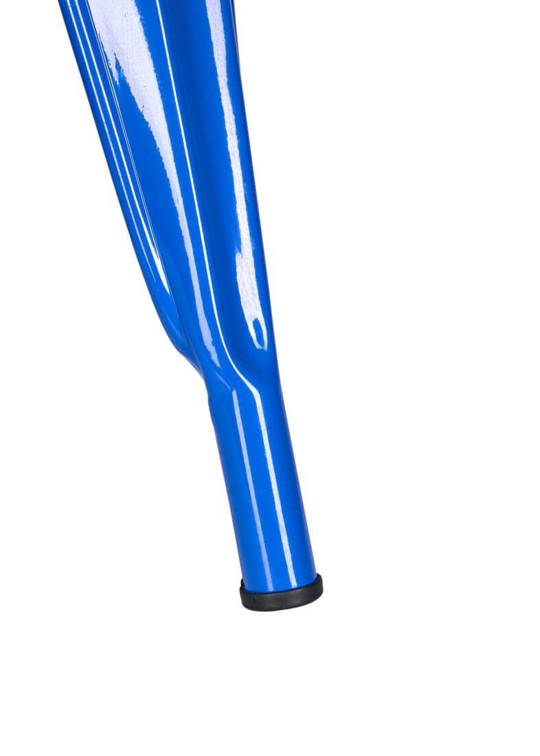Chivari Blue Hi Gloss Tolix Style Metal Chair CTMBLU-AX-T