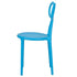 Chivari Blue Resin Bow Chair with Round Seat CBORBLU-ZG