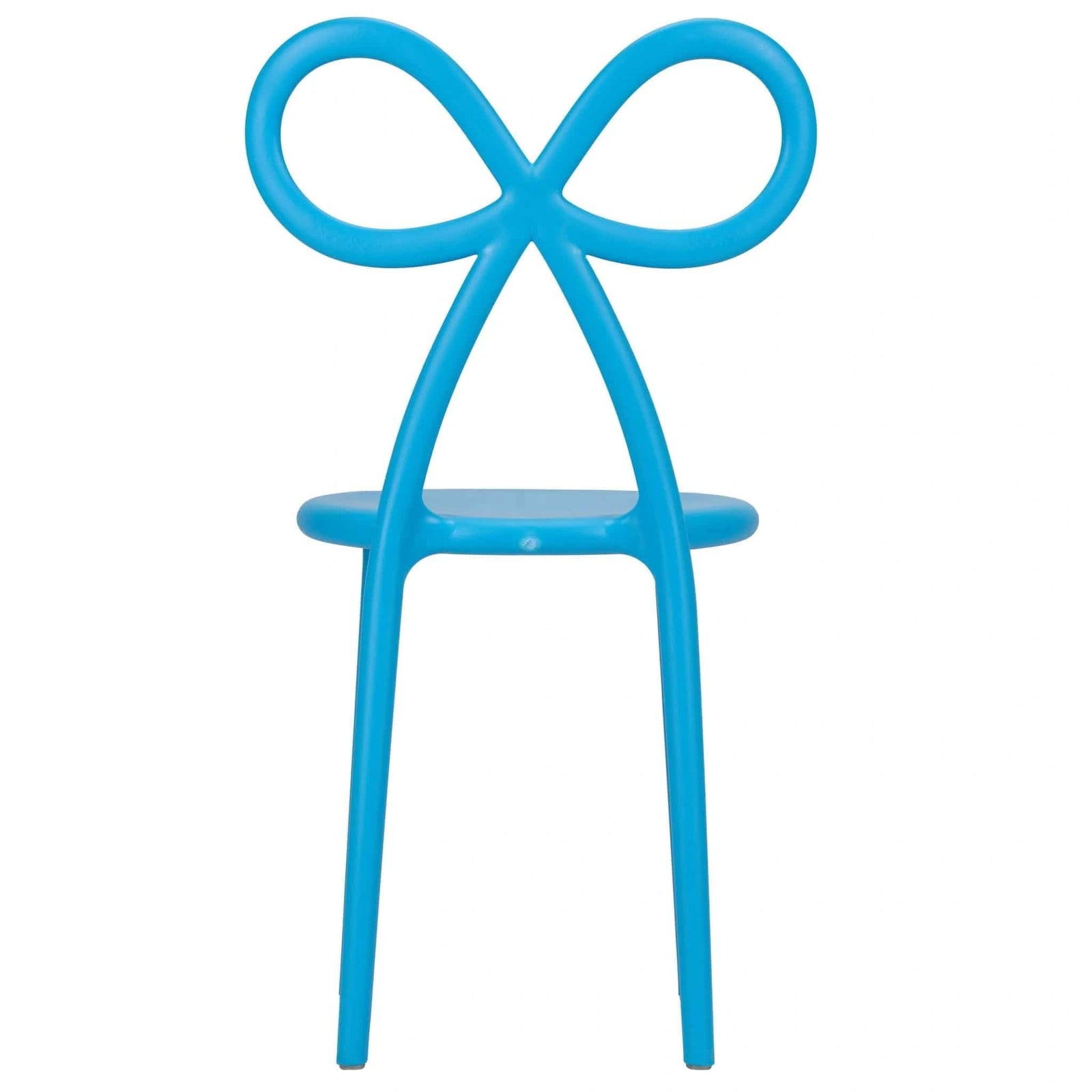 Chivari Blue Resin Bow Chair with Round Seat CBORBLU-ZG