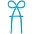 Chivari Blue Resin Bow Chair with Round Seat CBORBLU-ZG