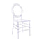 Chivari Clear Resin ProClear™ Oval Ring Chair CORRC-ZG-T