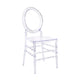 Chivari Clear Resin ProClear™ Oval Ring Chair CORRC-ZG-T