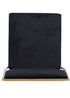 Chivari Melissa Barstool in Gold Stainless Steel Frame with Black Cushion Seat and Back BMMG-B-KIT-AX
