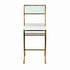 Chivari Melissa Barstool in Gold Stainless Steel Frame with White Cushion Seat and Back BMMG-WHI-KIT-AX