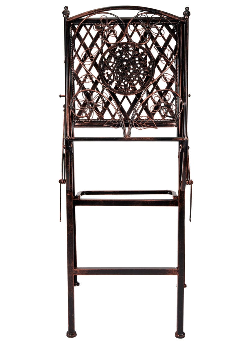 Chivari Bronze Barcelona Bistro Barstool with Square Seat and Back (Per Chair Price Shown – Sold only in Quantities of 2) BBBMBR-AX-T