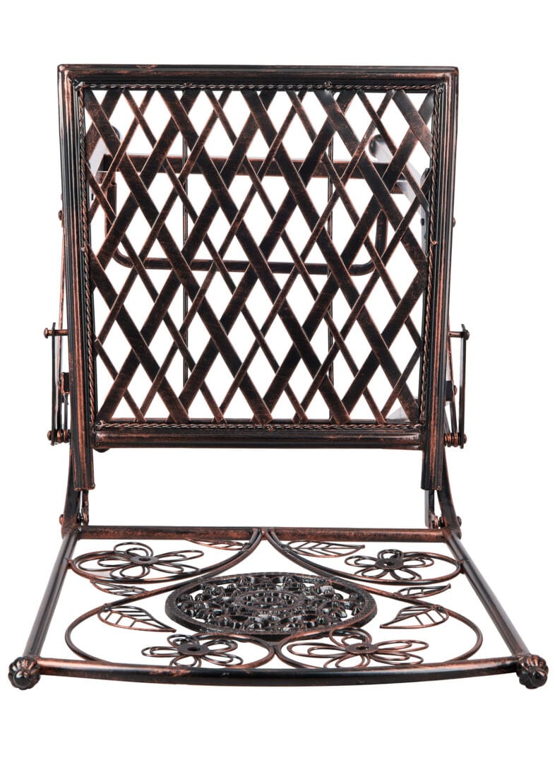 Chivari Bronze Barcelona Bistro Barstool with Square Seat and Back (Per Chair Price Shown – Sold only in Quantities of 2) BBBMBR-AX-T