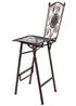 Chivari Bronze Barcelona Bistro Barstool with Square Seat and Back (Per Chair Price Shown – Sold only in Quantities of 2) BBBMBR-AX-T