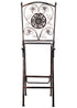 Chivari Bronze Barcelona Bistro Barstool with Square Seat and Back (Per Chair Price Shown – Sold only in Quantities of 2) BBBMBR-AX-T