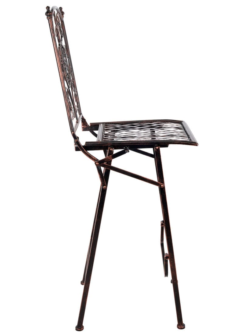 Chivari Bronze Barcelona Bistro Barstool with Square Seat and Back (Per Chair Price Shown – Sold only in Quantities of 2) BBBMBR-AX-T