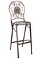 Chivari Bronze Barcelona Bistro Barstool with Round Seat and Back (Per Chair Price Shown – Sold only in Quantities of 2) BBBMRBR-AX-T